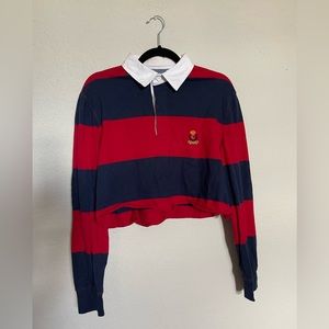Collared Cropped - Rugby Long Sleeve